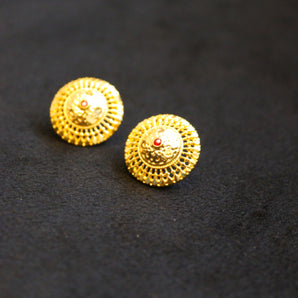 Aanandita Beautiful Gold Umbrella Stud Earring