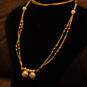 Aanandita Beautiful Vati Gold Chain Mangalsutra