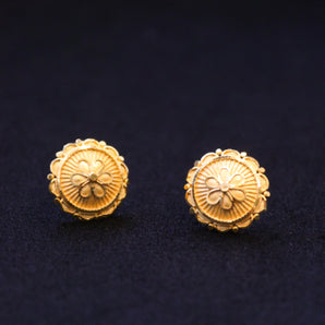 Aanandita Golden Flower Earring