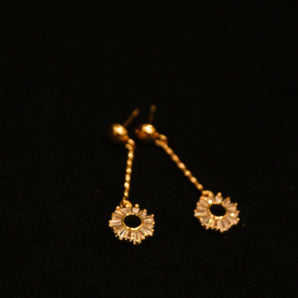 Aanandita Rose gold Beautiful Chandelier Earrings