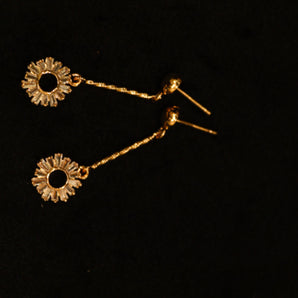 Aanandita Rose gold Beautiful Chandelier Earrings