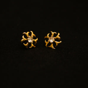 Aanandita AD Rose Gold Designer Earrings