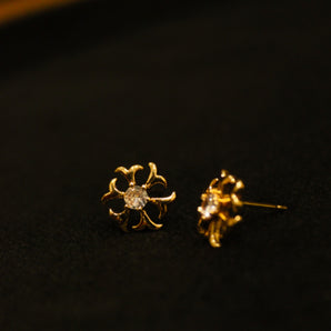 Aanandita AD Rose Gold Designer Earrings