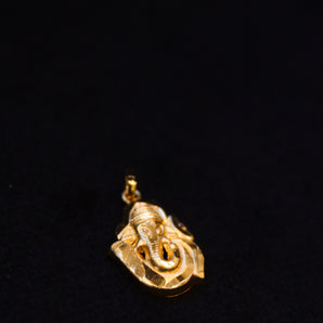 Aanandita Gold Small Ganesh Pendant