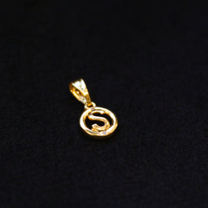 Aanandita Beautiful Small S Gold Pendant