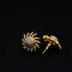 Aanandita Golden Surya Design Earring