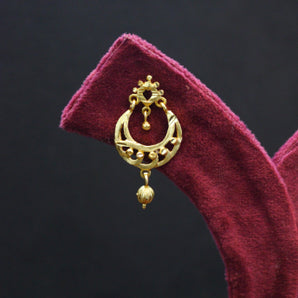 Aanandita Golden Moon Shape Beautiful Earrings