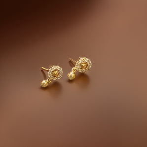 Aanandita Golden 22 ct Stylish Earring