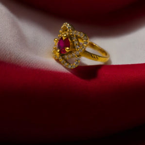 Aanandita ruby square Ring