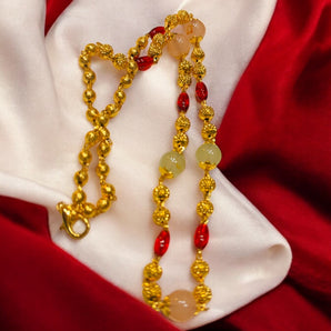 Aanandita Golden Designer Matar chain