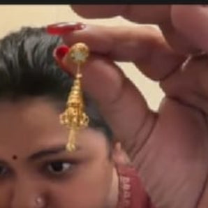 Aanandita traditional tikona jhumka