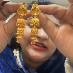 Aanandita gold meena jhumki