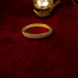 Aanandita Golden Diamond Ring