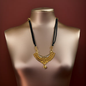 Aanandita Daily Wear 22 ct Golden Long Mangalsutra