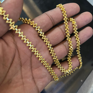 Aanandita golden designer fish chain