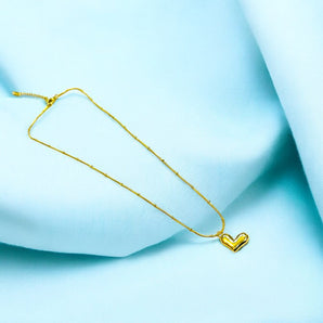 Aanandita high quality golden heart chain