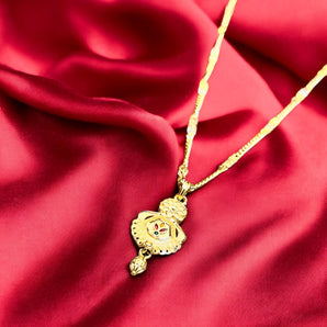 Aanandita Golden Alankaar Chain Pendent