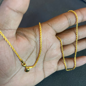 Aanandita golden designer chain