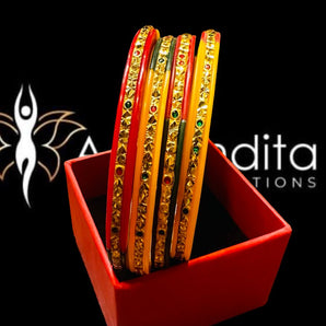 Aanandita Golden Multi Colour Beutiful Bangle