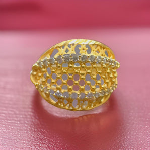 Aanandita Golden Attractive Ring