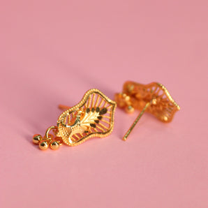 Aanandita Golden Waterproof Earring