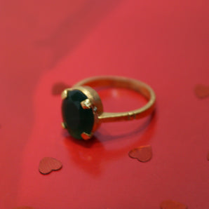 Aanandita Golden Modern Ring