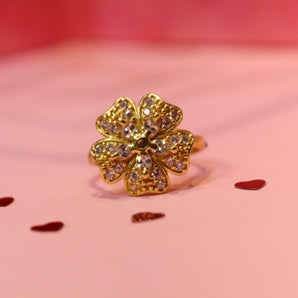 Aanandita Beautiful Flower Shaped Ad Ring