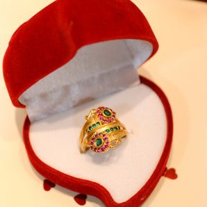 Aanandita Colorful Gems Studded Ring