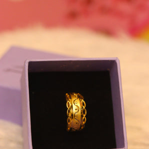 Aanandita Golden Beautiful Design Ring