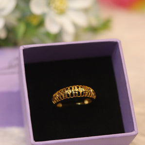 Aanandita Golden Ring With Beautiful Design