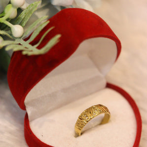 Aanandita Golden Traditional Ring For Ladies