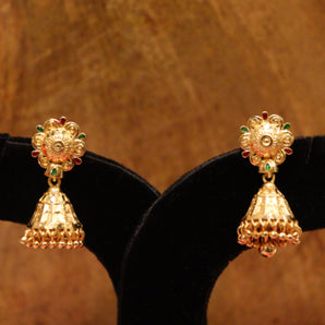 Aanandita Golden Gorgeous Jhumki Earring