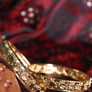 Aanandita Golden Royal Waterproof Bangle