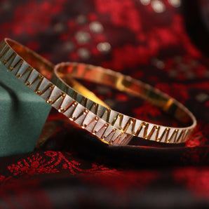 Aanandita Golden Delighted Statement Bangle