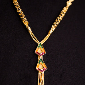 Aanandita Traditional Classic Beaded Triangle Meena Mangalsutra