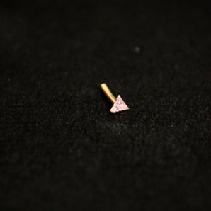 Aanandita Pink AD Nose Pin