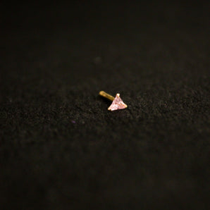 Aanandita Pink AD Nose Pin