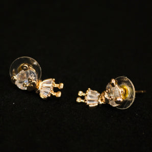 Aanandita Rose Gold Cute Panda Stud Earrings