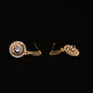 Aanandita Royal Diamond Rose Gold Stud Earrings