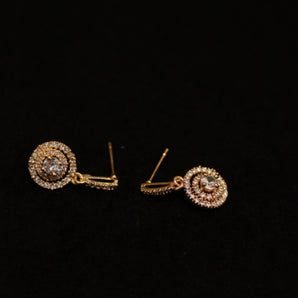 Aanandita Royal Diamond Rose Gold Stud Earrings