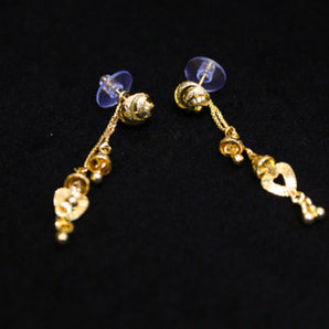 Aanandita Traditional Hanging Gold Earrings