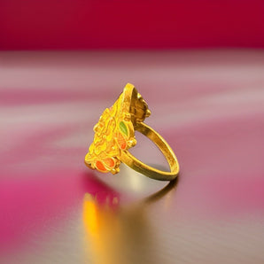 Aanandita Real Gold Look Beautiful Ring