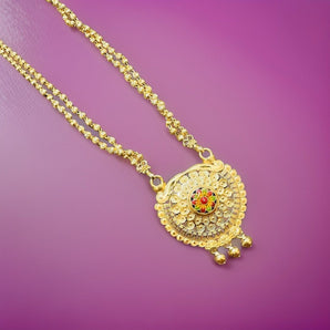 Aanandita Golden Wonderful Long Designer Chain