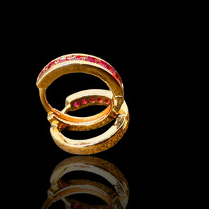 Aanandita Golden Attractive Red Ruby Bali