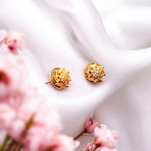 Aanandita Golden Gorgeous Diamond Earring