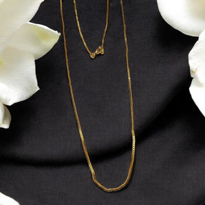 Aanandita Golden Medium Thin Chain